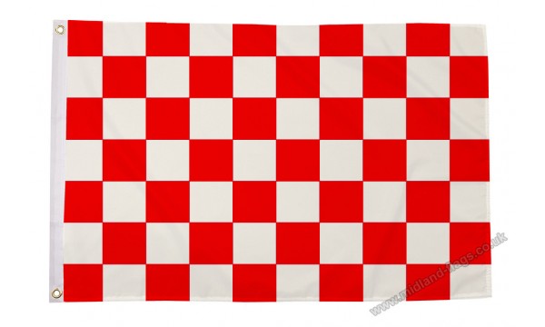 Red and White Check Flag